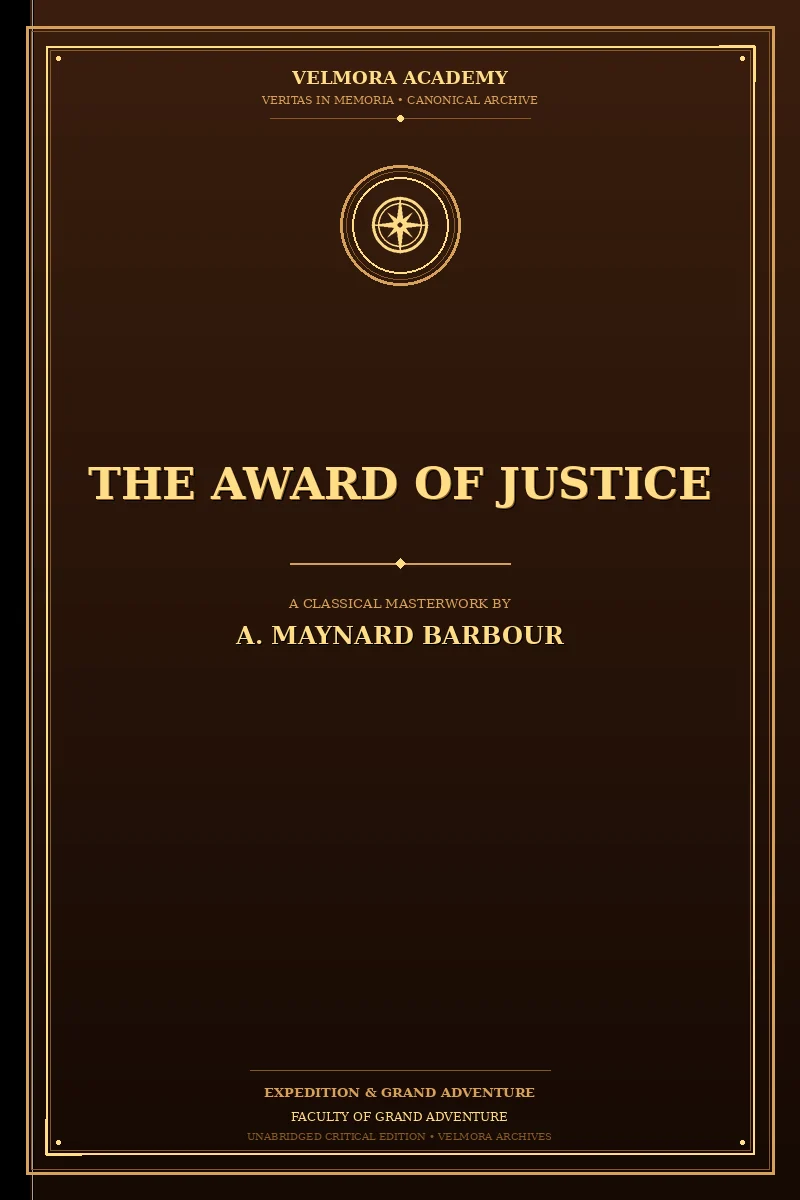 Cover of The Award of Justice