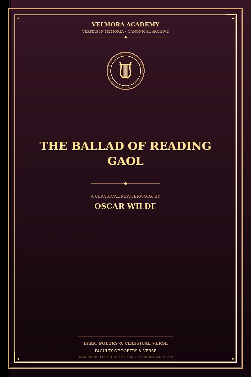 Cover of The Ballad of Reading Gaol