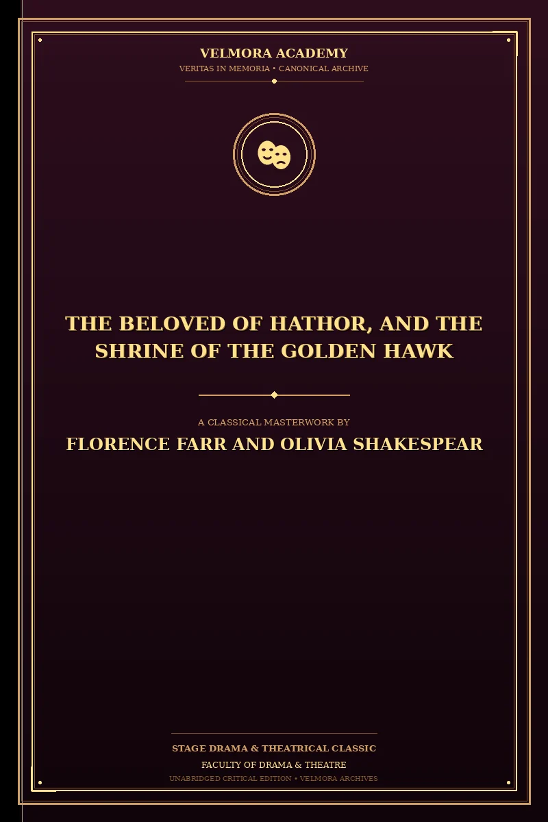 Cover of The beloved of Hathor, and The shrine of the Golden Hawk