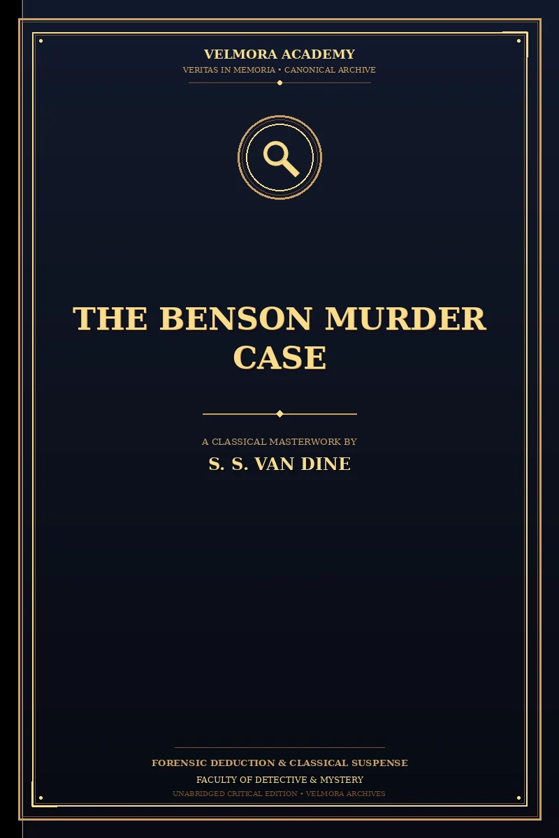 The Benson murder case