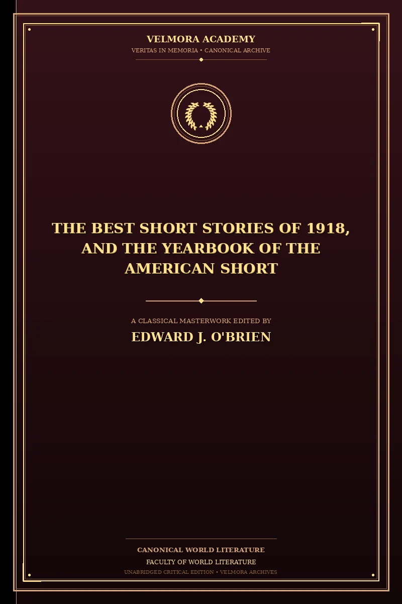 Cover of The Best Short Stories of 1918, and the Yearbook of the American Short