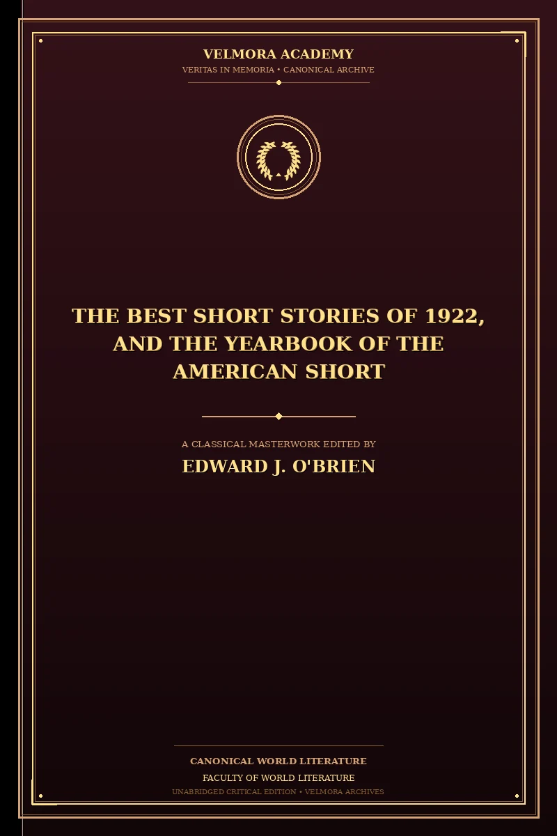 The best short stories of 1922, and the yearbook of the American short