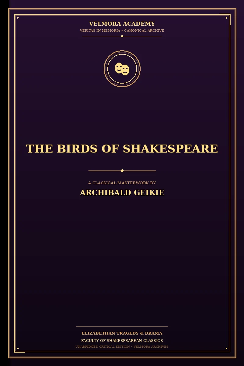 Cover of The birds of Shakespeare