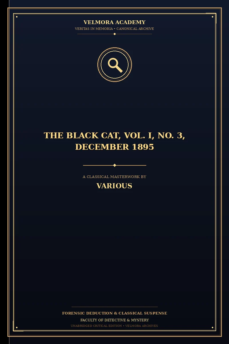The black cat, vol. I, no. 3, December 1895