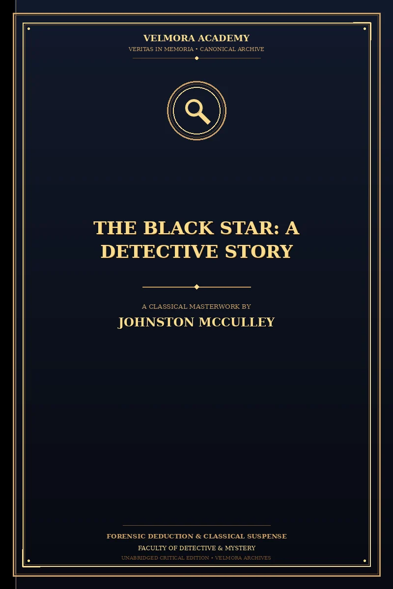 Cover of The Black Star: A Detective Story