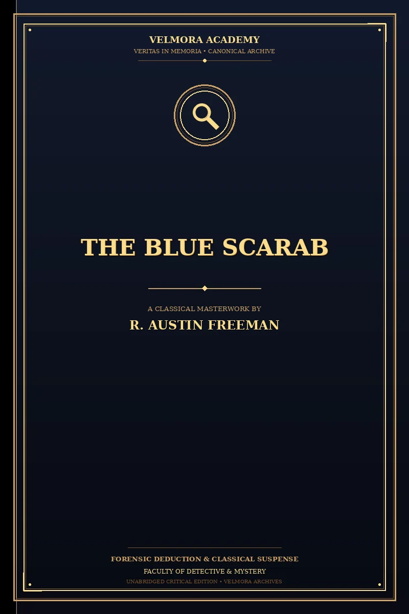Cover of The blue scarab