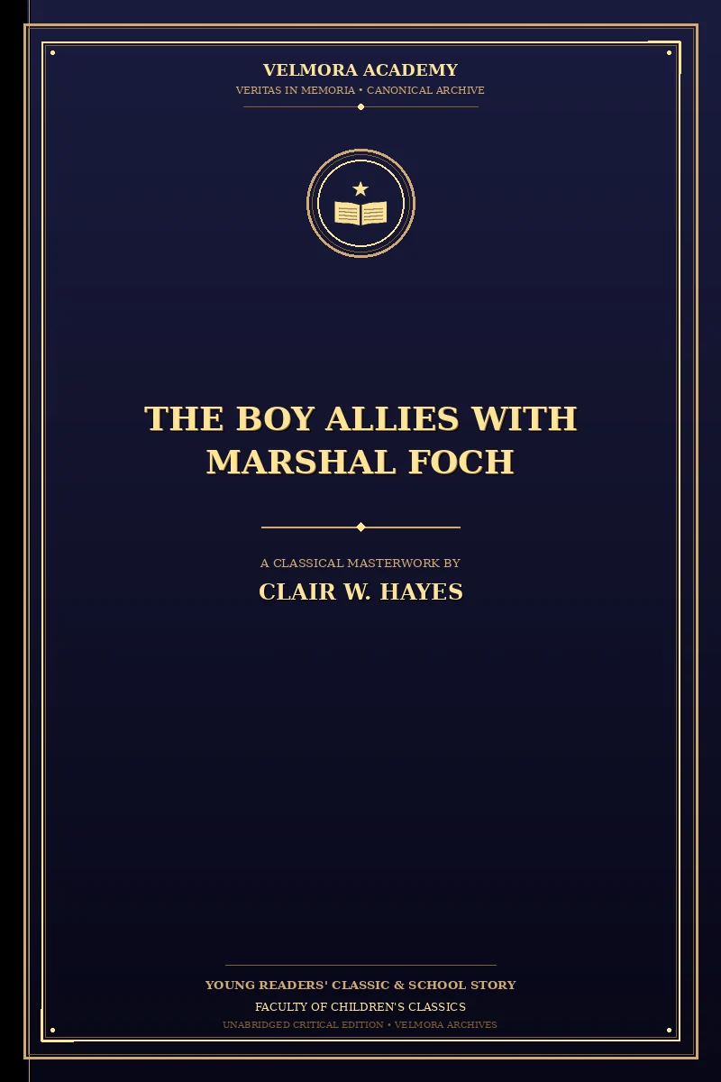 Cover of The Boy Allies with Marshal Foch