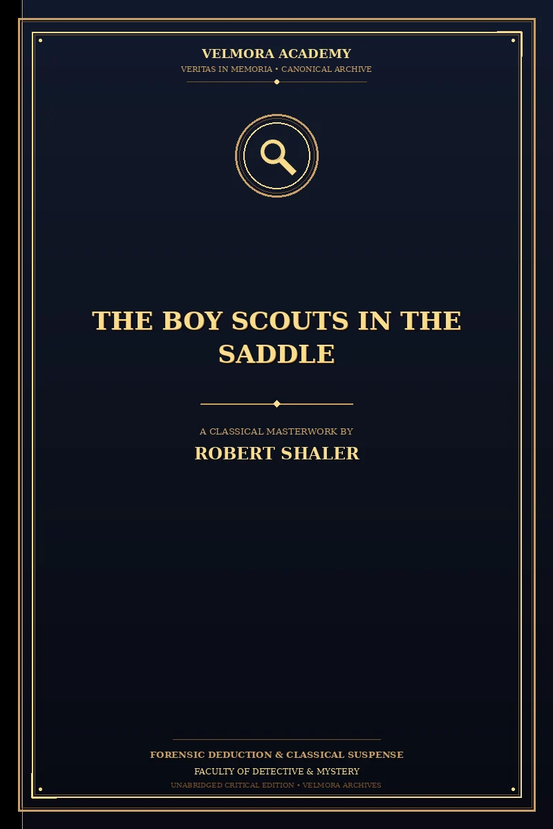 Cover of The Boy Scouts in the Saddle