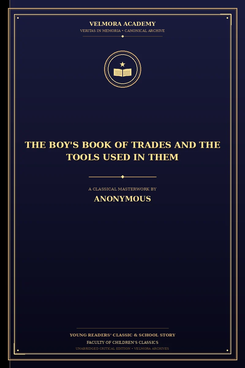 Cover of The boy's book of trades and the tools used in them