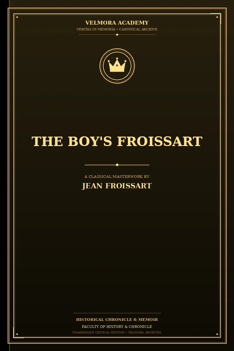 The boy's Froissart