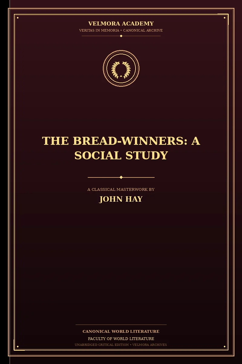 Cover of The Bread-Winners: A Social Study