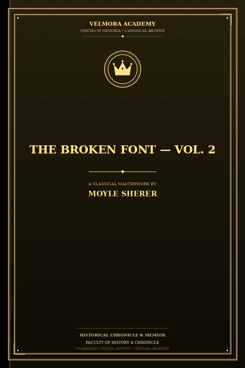 Cover of The Broken Font — Vol. 2