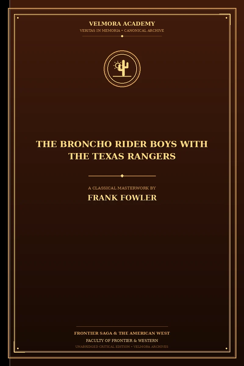 Cover of The Broncho Rider Boys with the Texas Rangers
