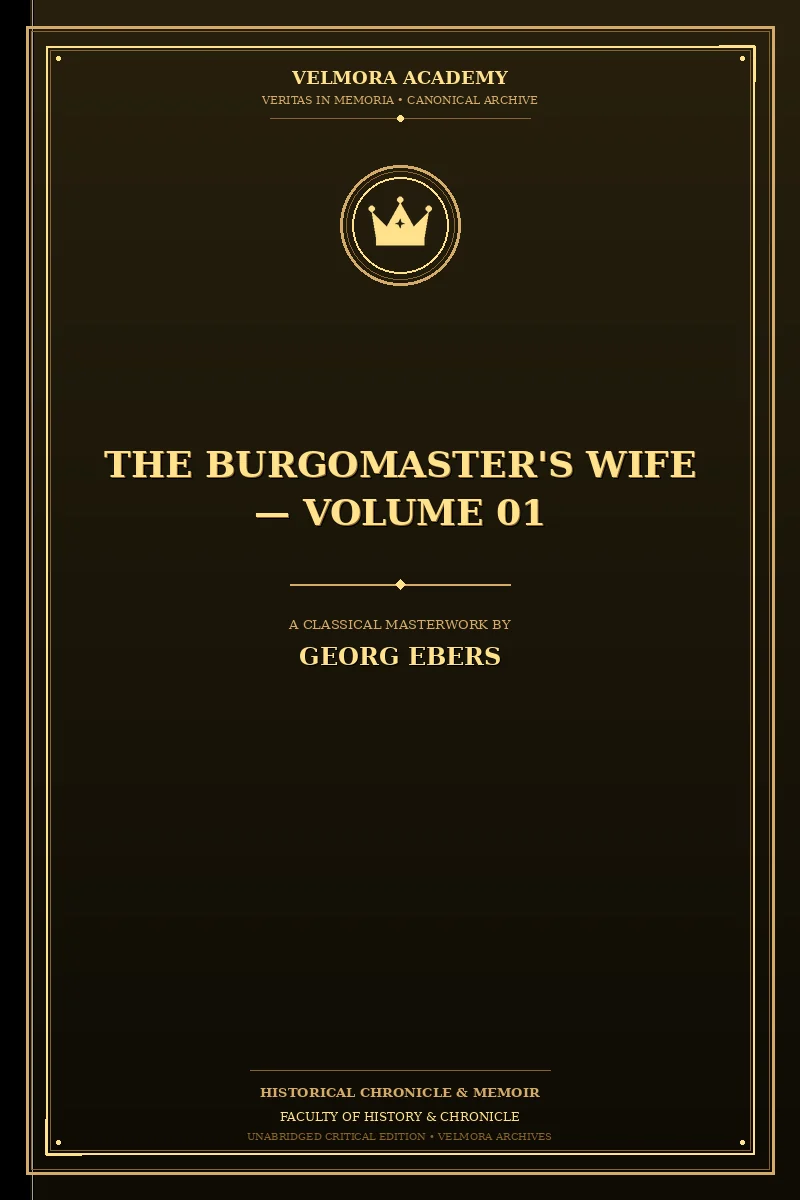 Cover of The Burgomaster's Wife — Volume 01