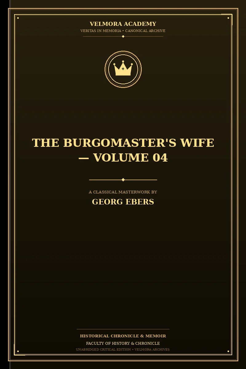 Cover of The Burgomaster's Wife — Volume 04