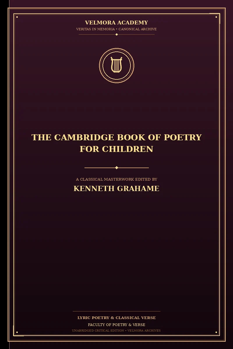 Cover of The Cambridge Book of Poetry for Children