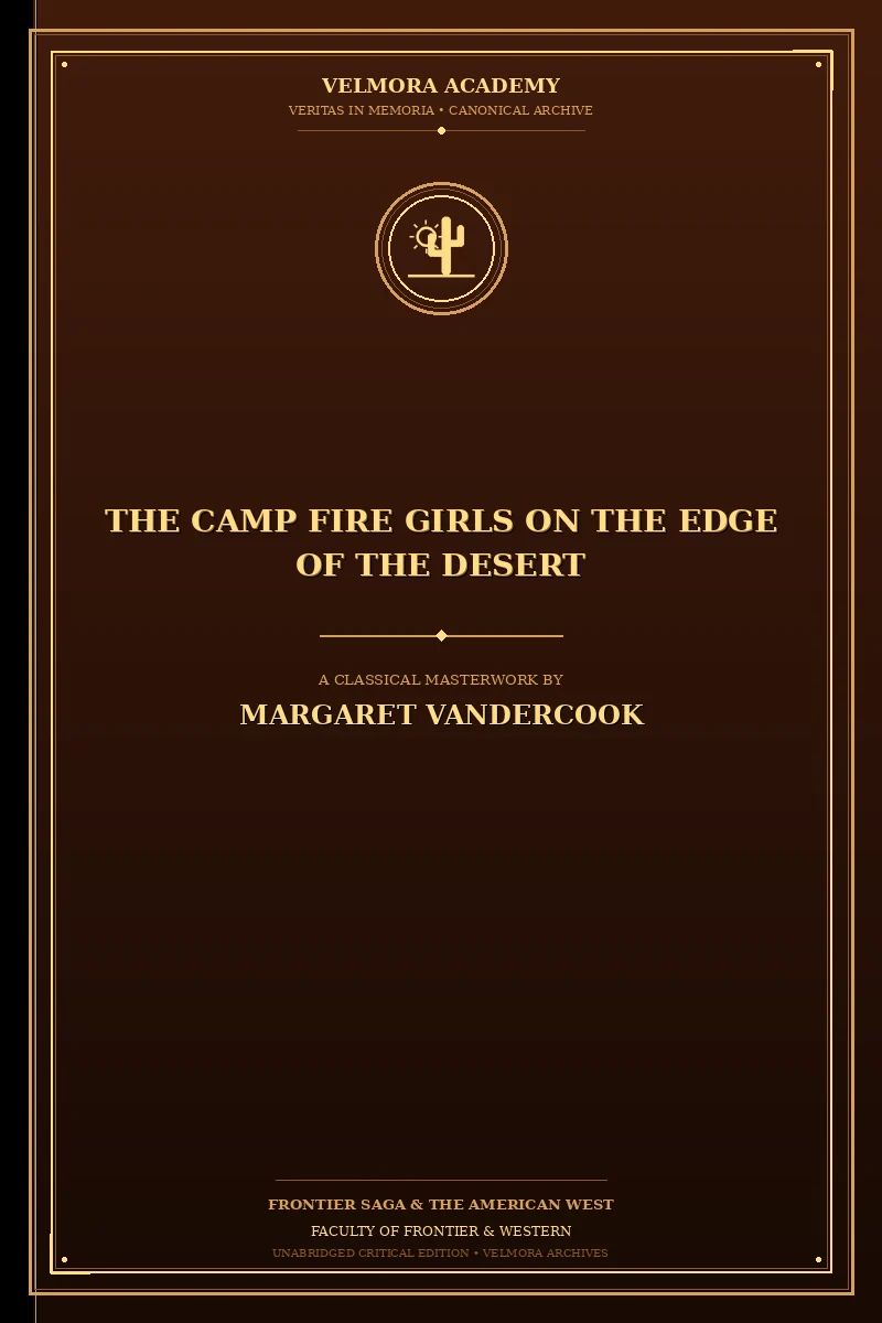 Cover of The Camp Fire Girls on the edge of the desert