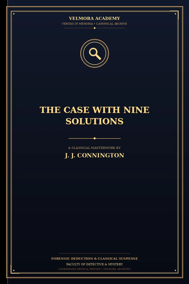 Cover of The case with nine solutions