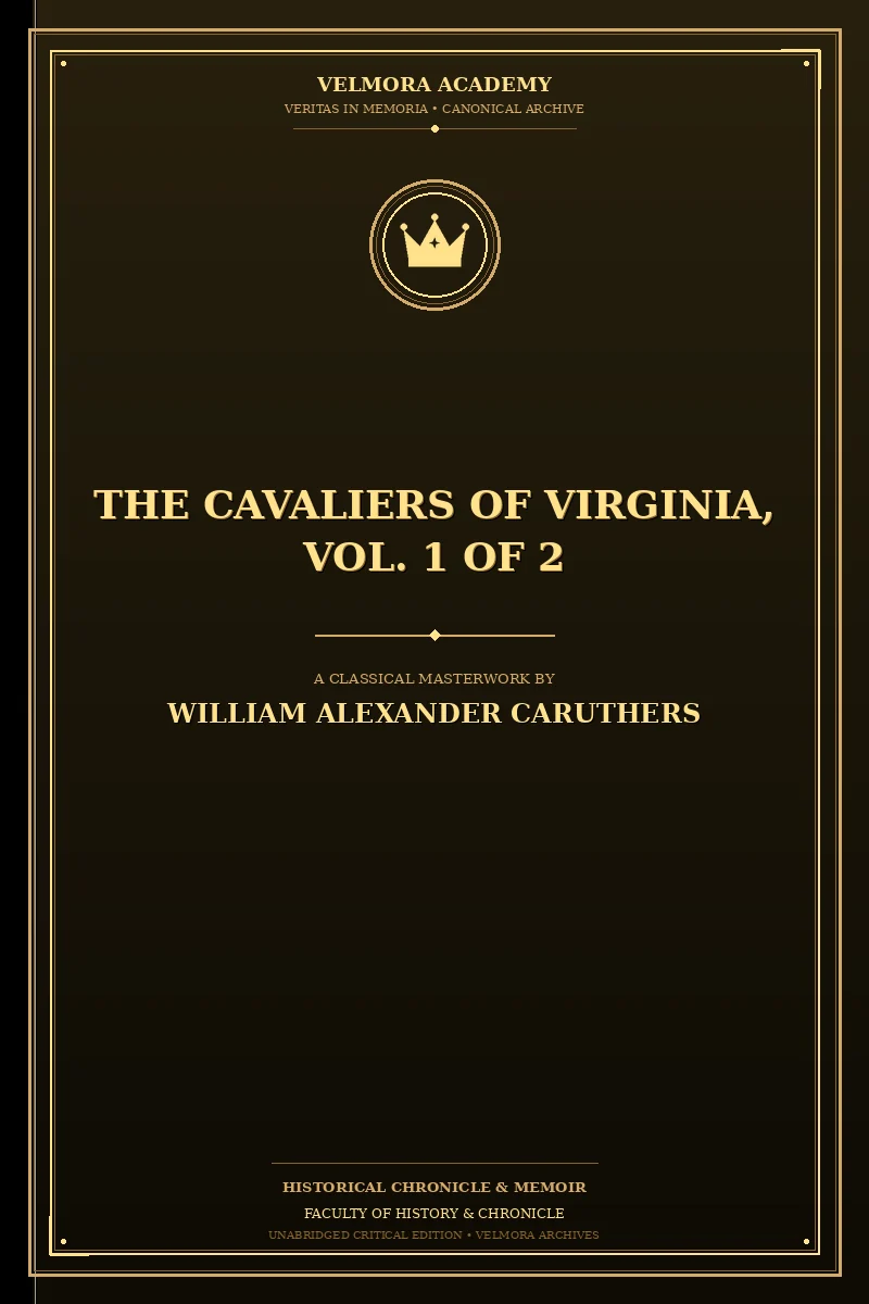 Cover of The Cavaliers of Virginia, Vol. 1 of 2