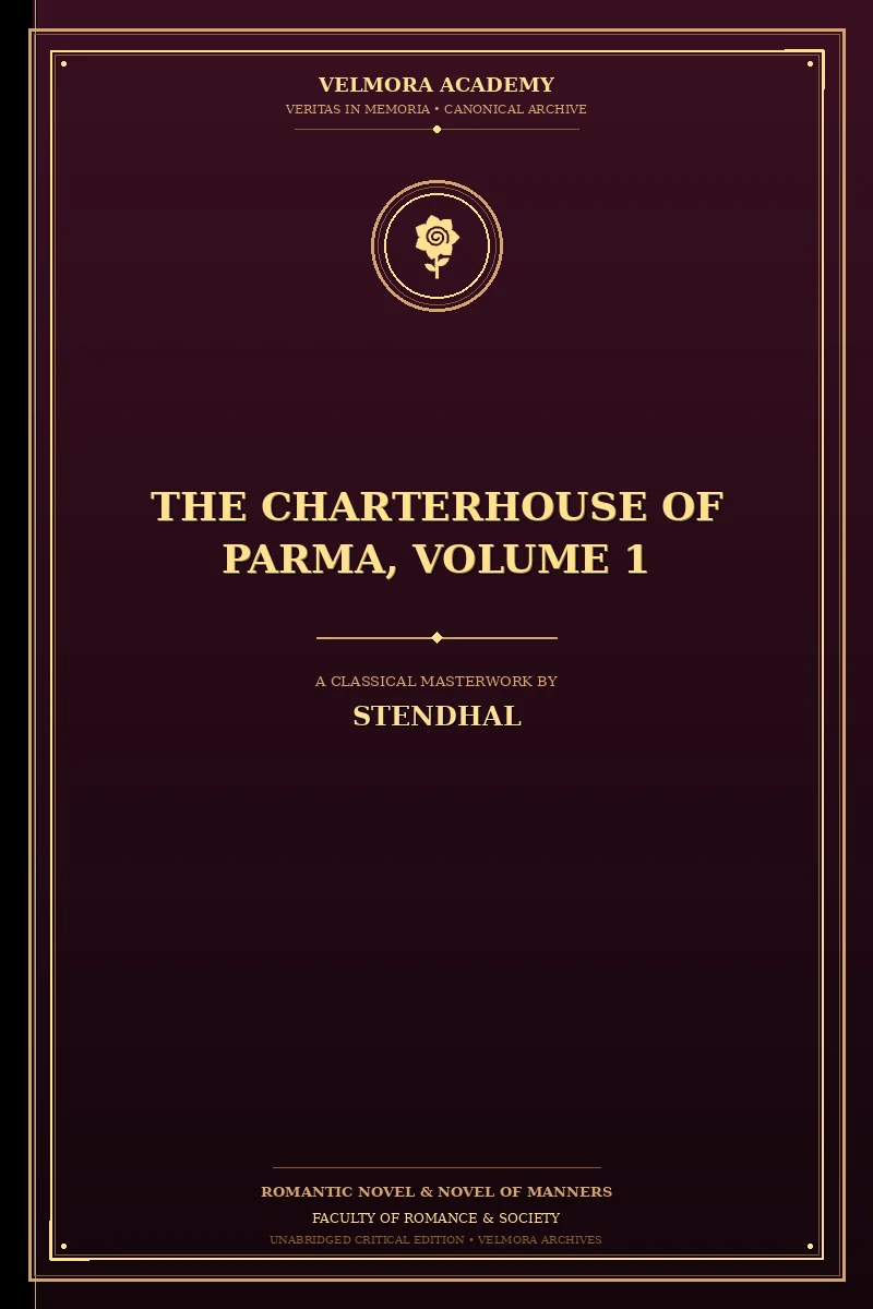 Cover of The Charterhouse of Parma, Volume 1