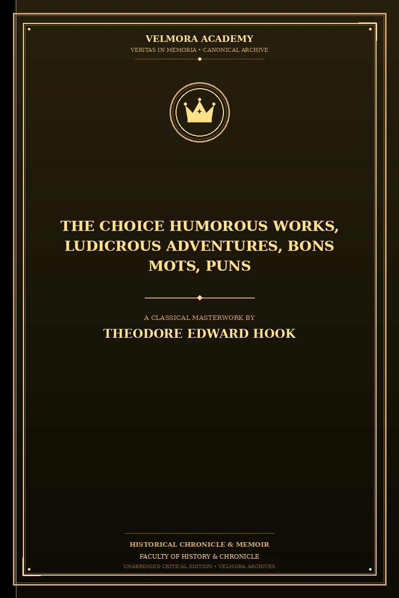 The Choice Humorous Works, Ludicrous Adventures, Bons Mots, Puns