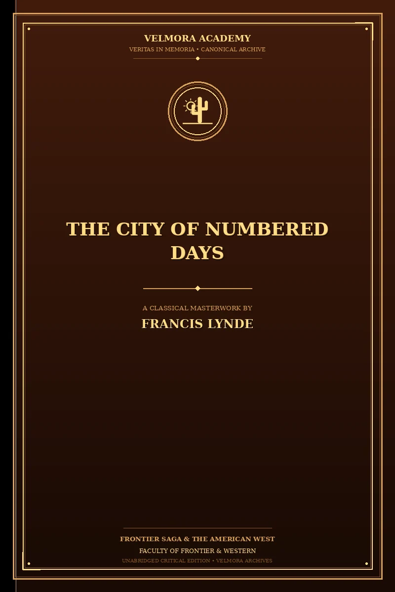 Cover of The City of Numbered Days