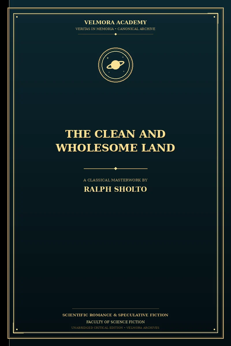 Cover of The Clean and Wholesome Land