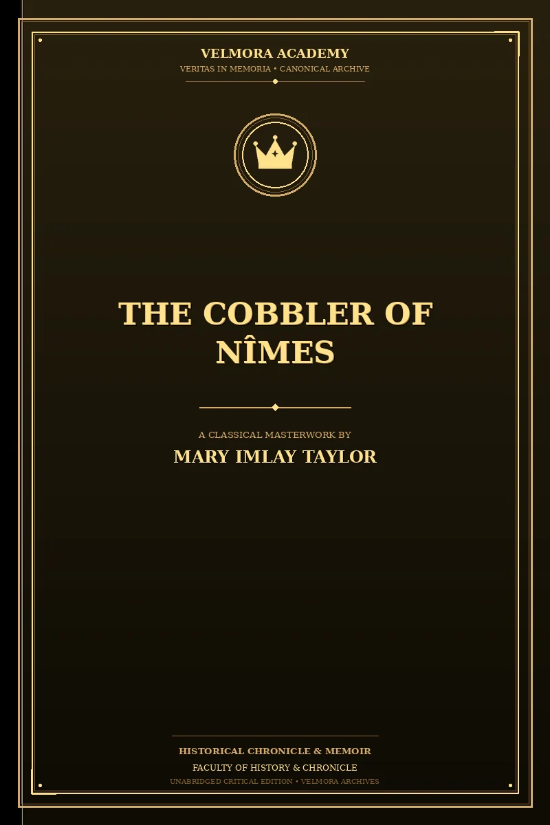 Cover of The cobbler of Nîmes