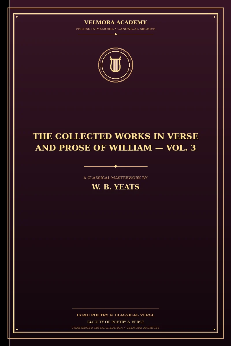 Cover of The Collected Works in Verse and Prose of William — Vol. 3