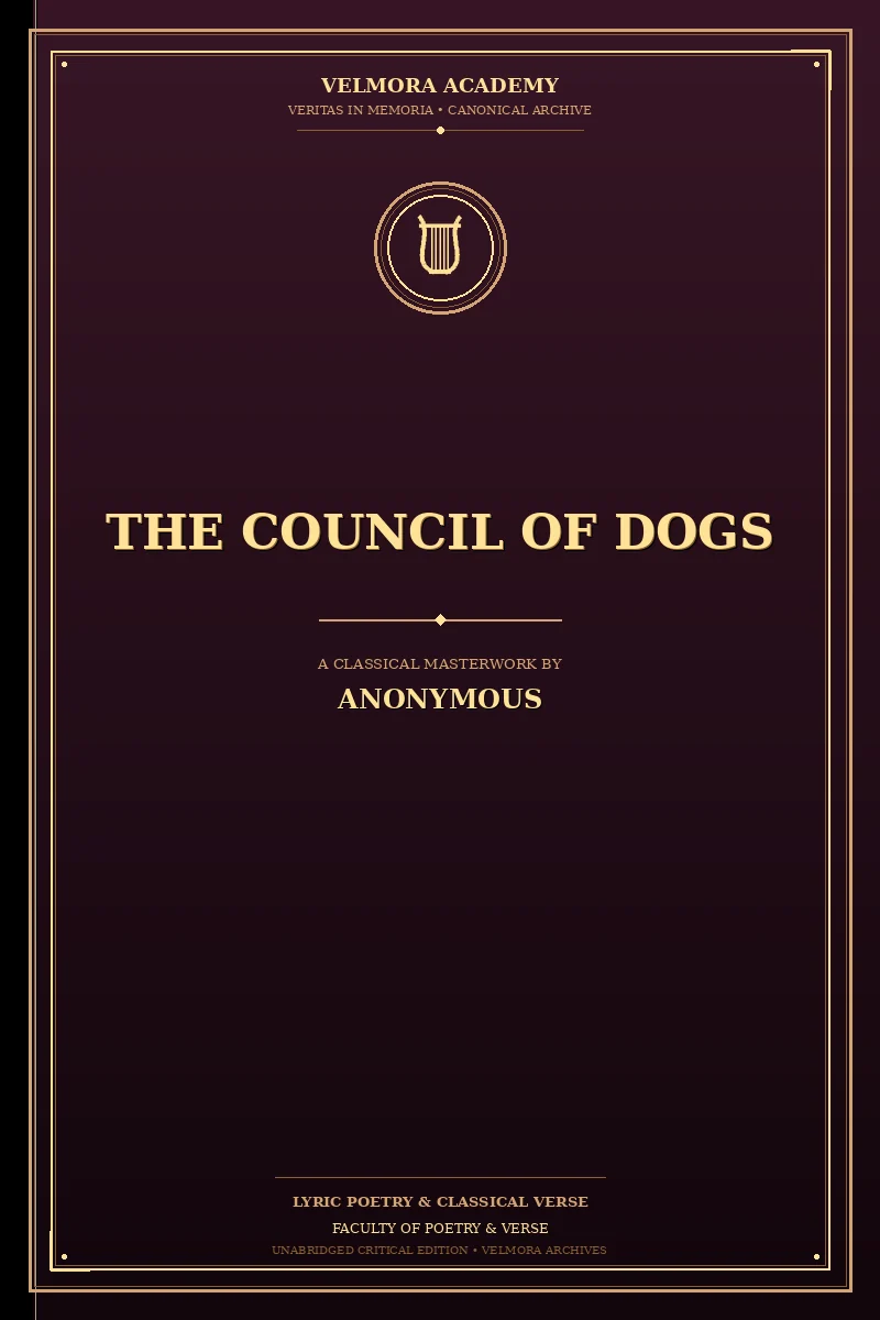 Cover of The Council of Dogs