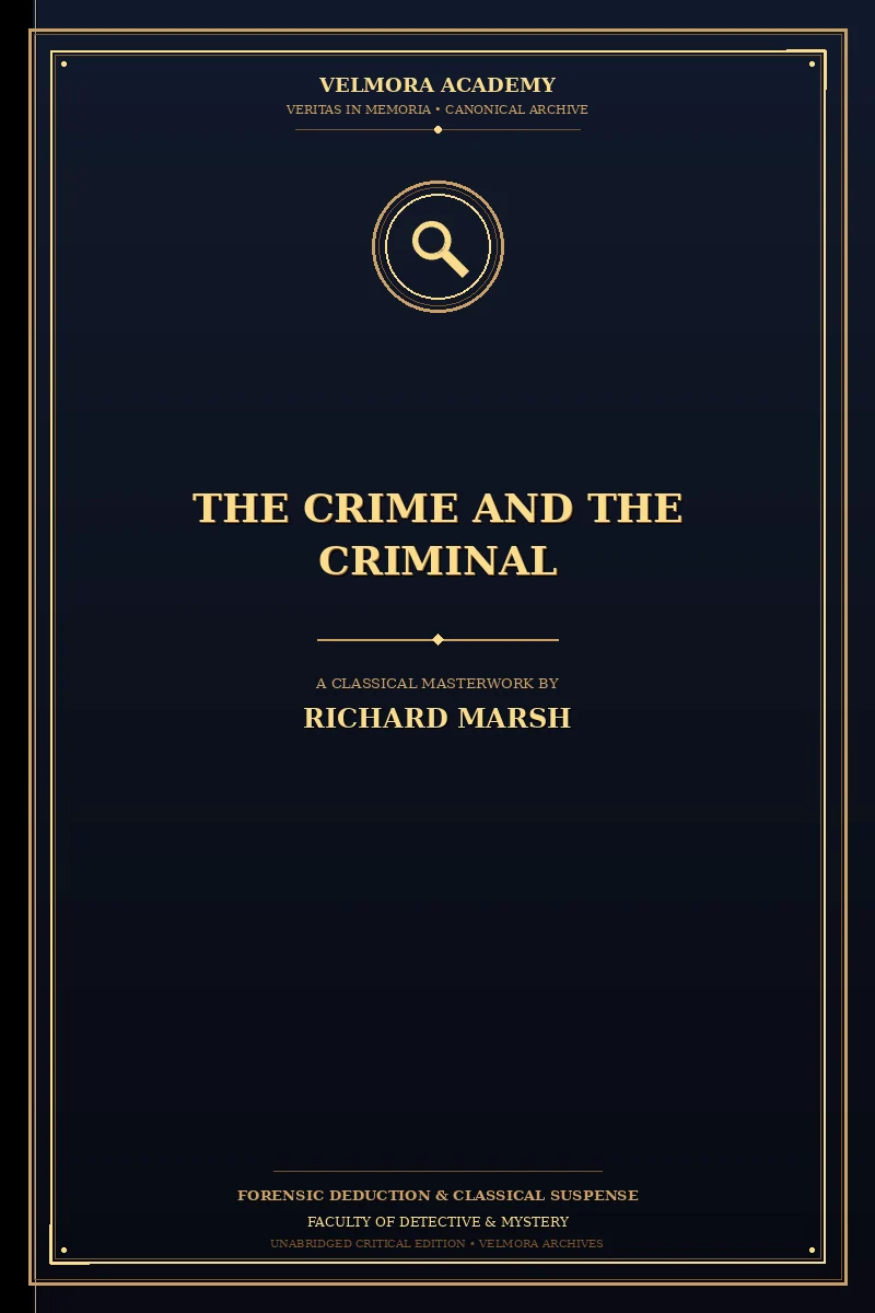 The Crime and the Criminal
