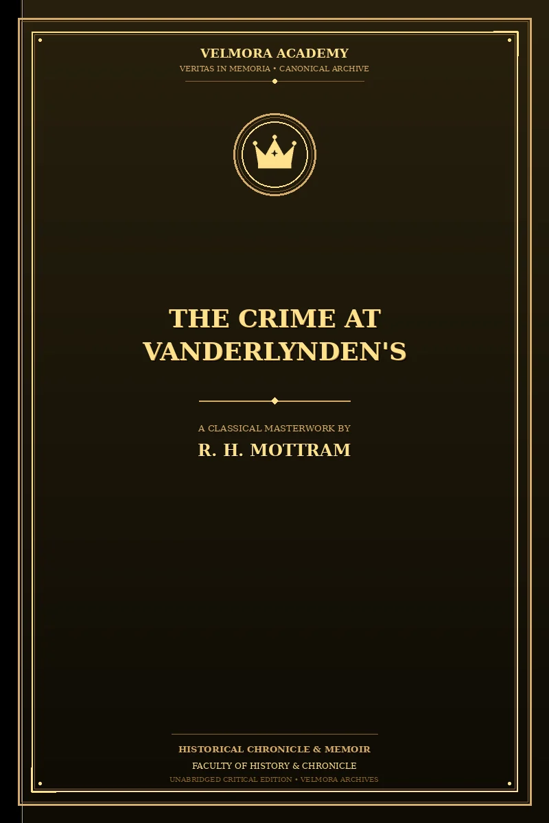 Cover of The crime at Vanderlynden's