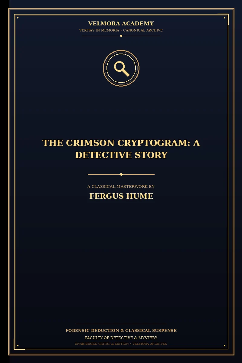 The Crimson Cryptogram: A Detective Story