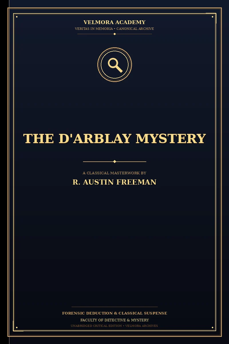 Cover of The D'Arblay mystery