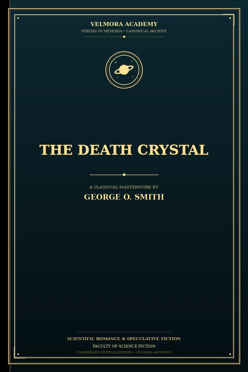 Cover of The death crystal