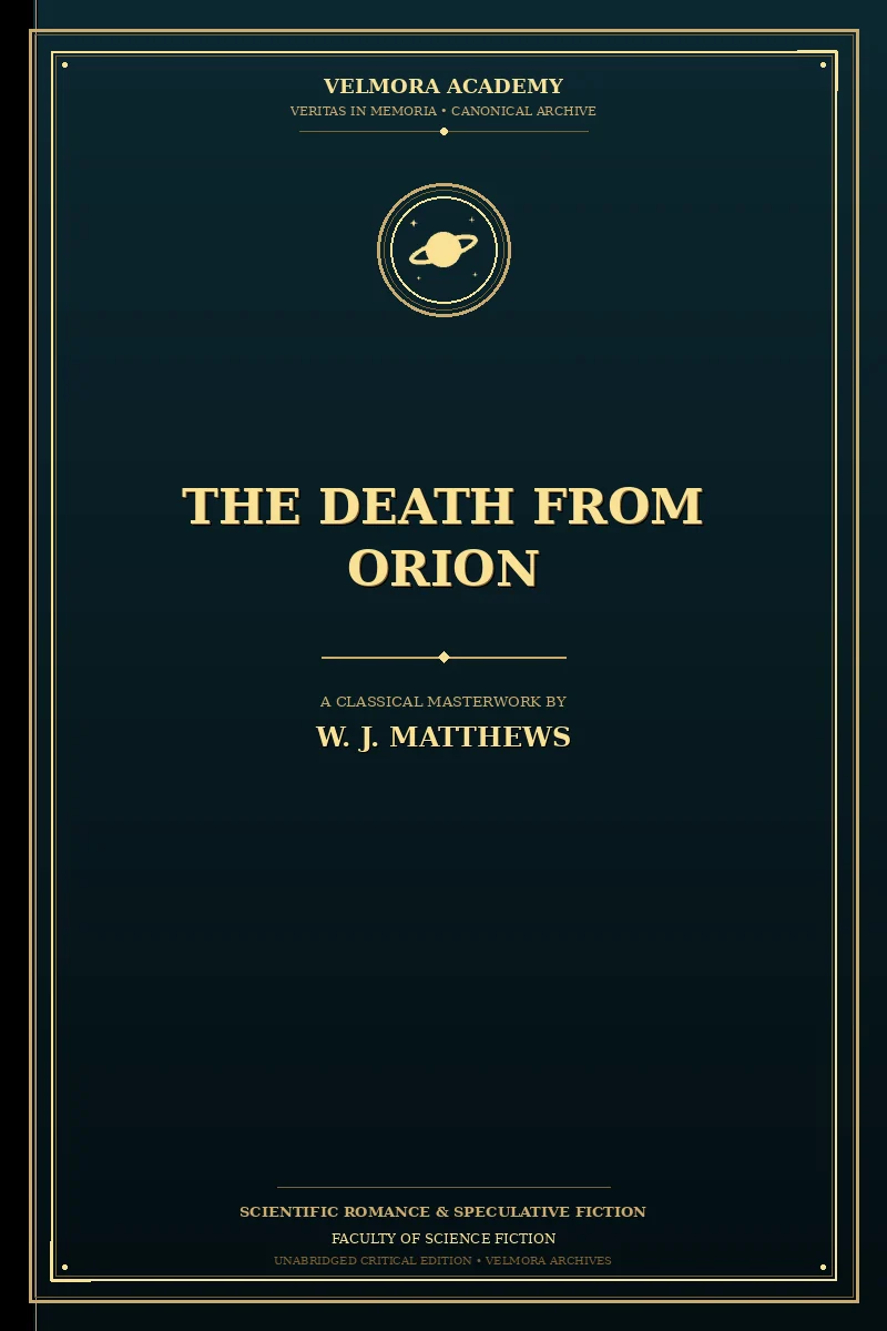 Cover of The Death From Orion