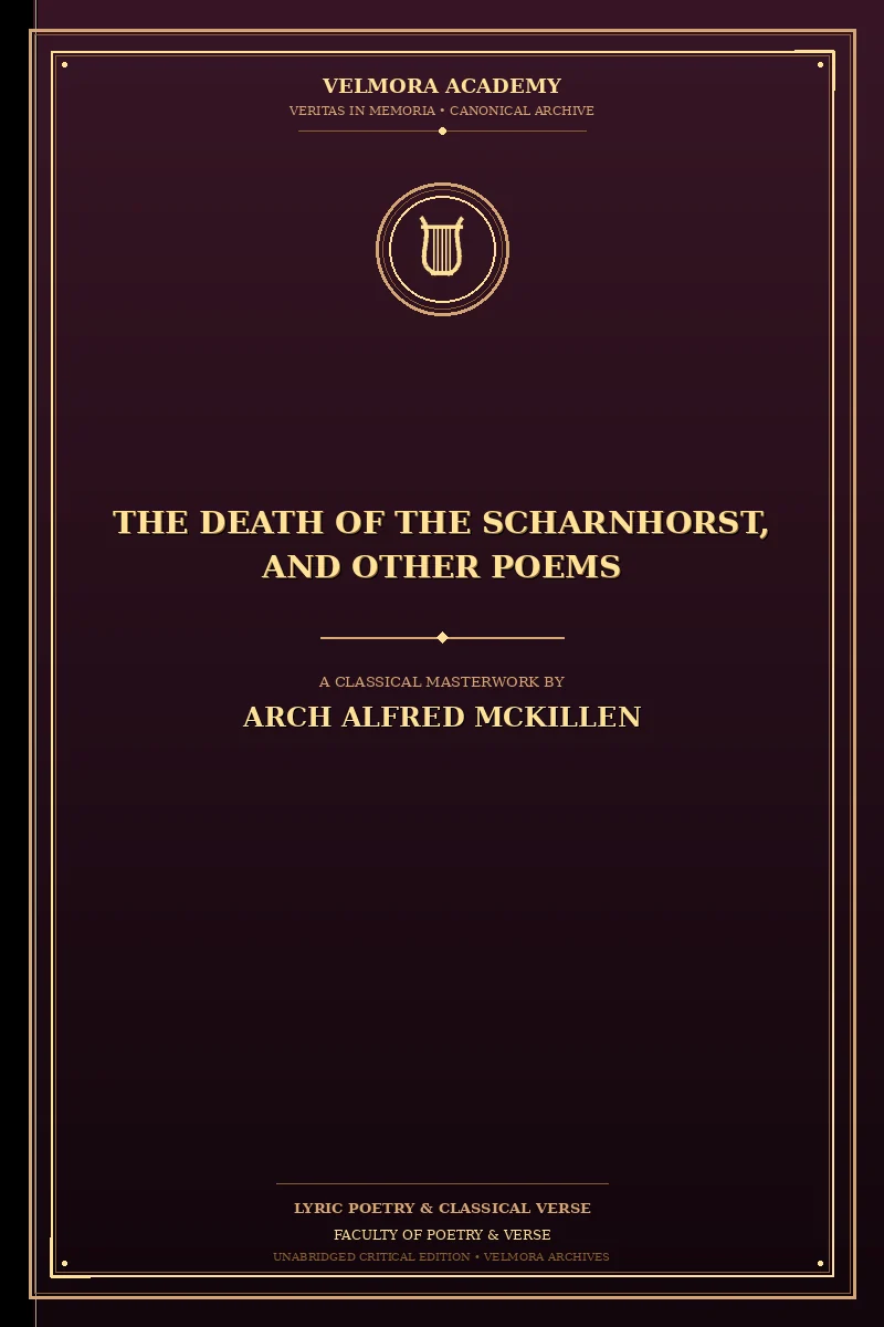 Cover of The Death of the Scharnhorst, and Other Poems