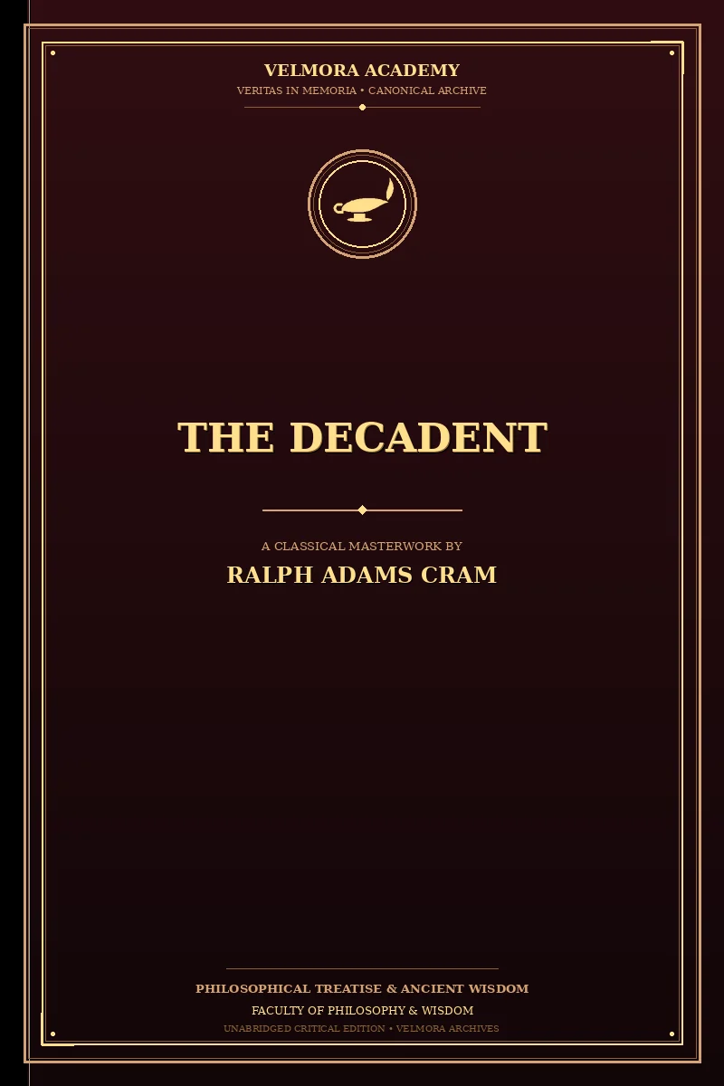 Cover of The Decadent
