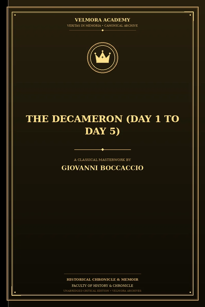 The Decameron (Day 1 to Day 5)