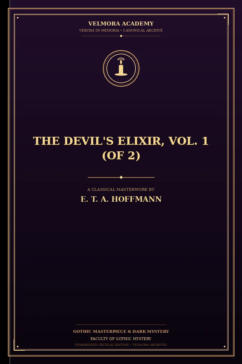 Cover of The Devil's Elixir, Vol. 1 (of 2)