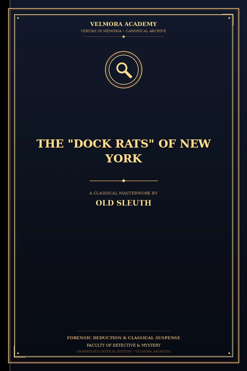 The "Dock Rats" of New York