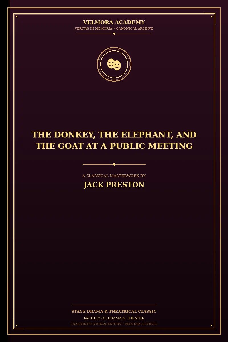 The Donkey, the Elephant, and the Goat at a Public Meeting
