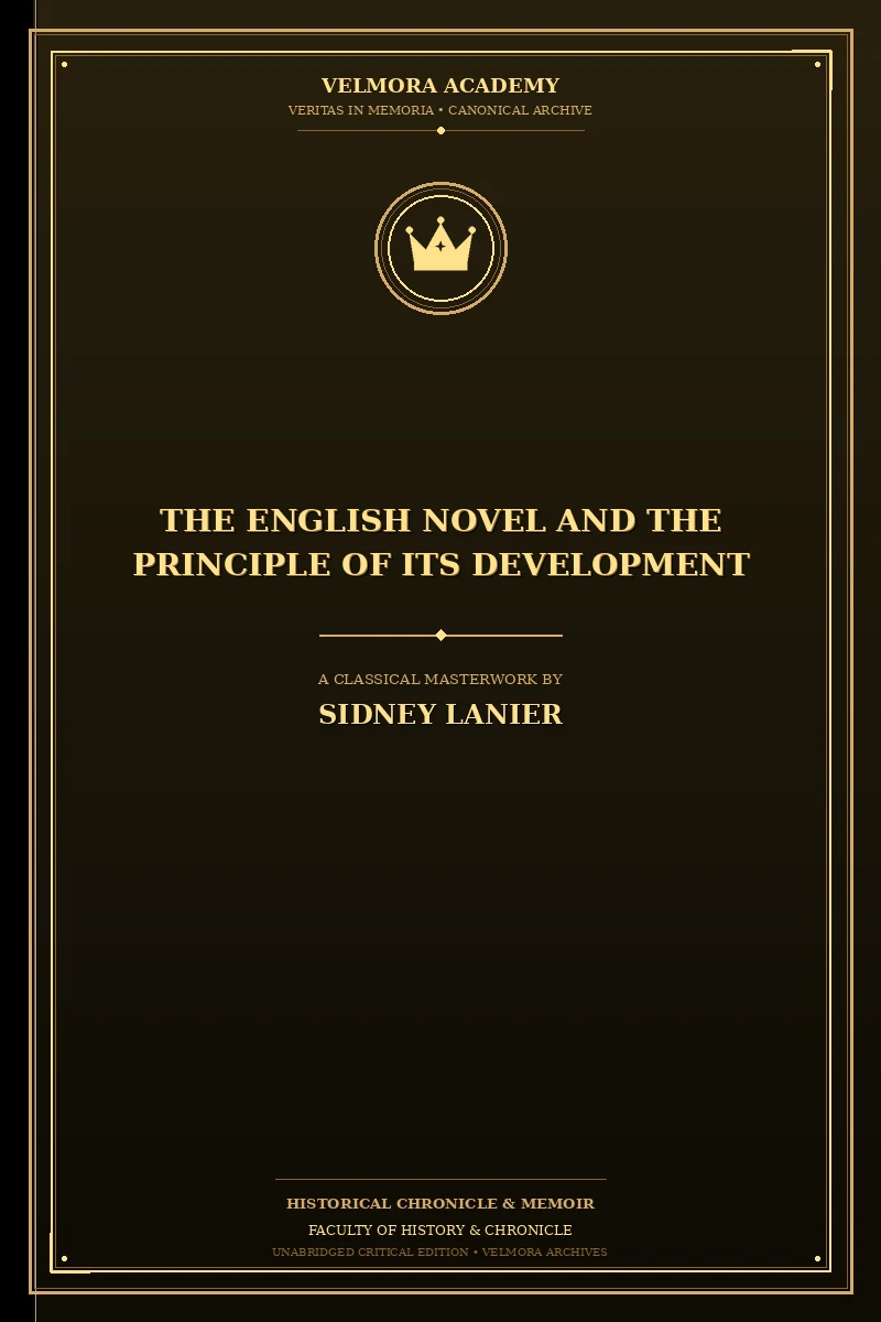 Cover of The English Novel and the Principle of Its Development