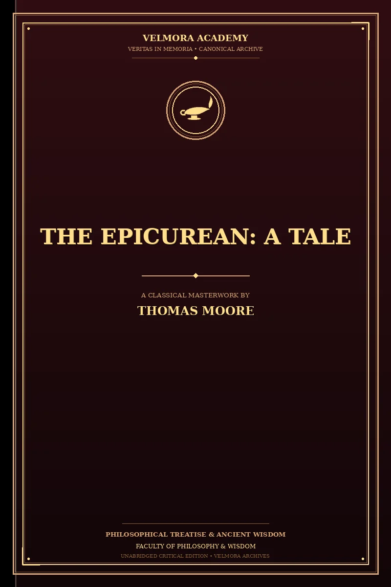 Cover of The Epicurean: A Tale