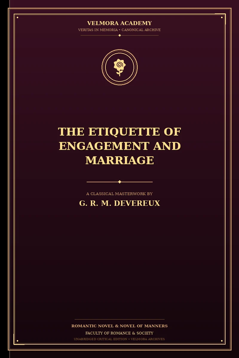 Cover of The Etiquette of Engagement and Marriage