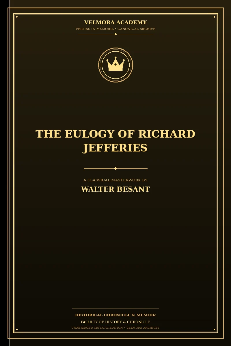 The Eulogy of Richard Jefferies