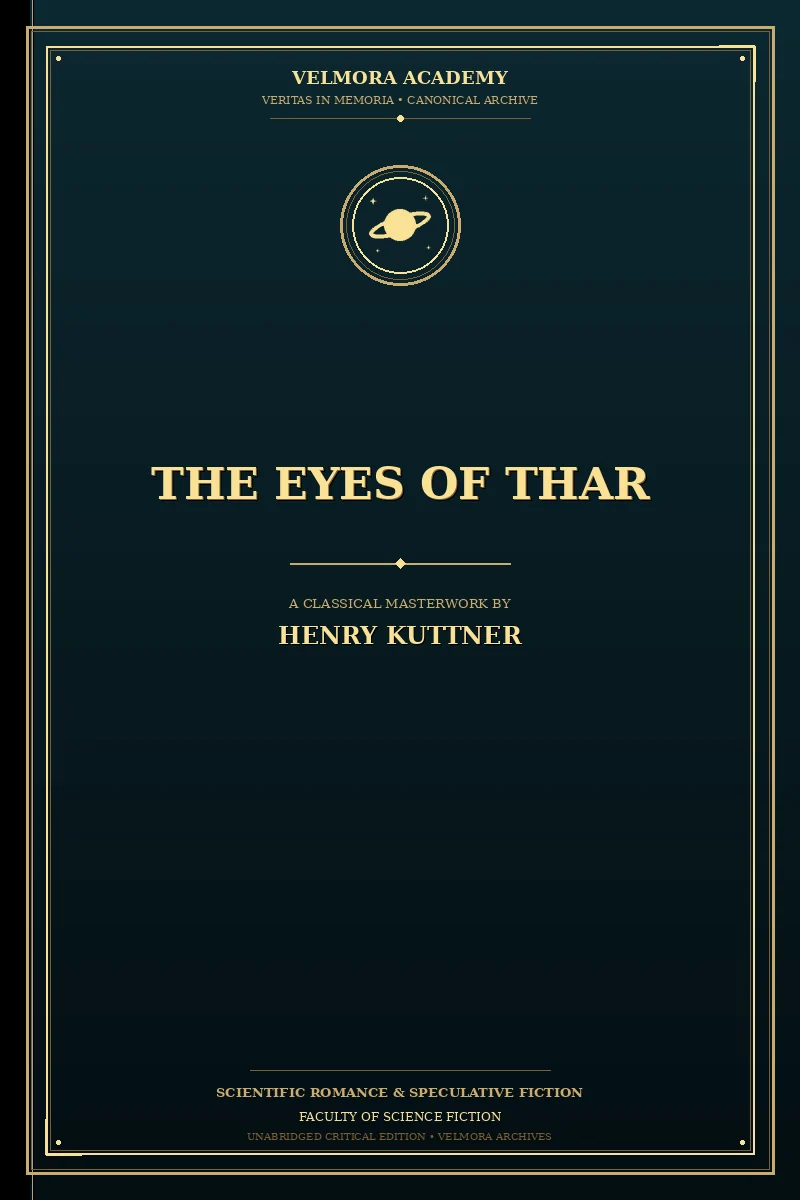 Cover of The Eyes of Thar