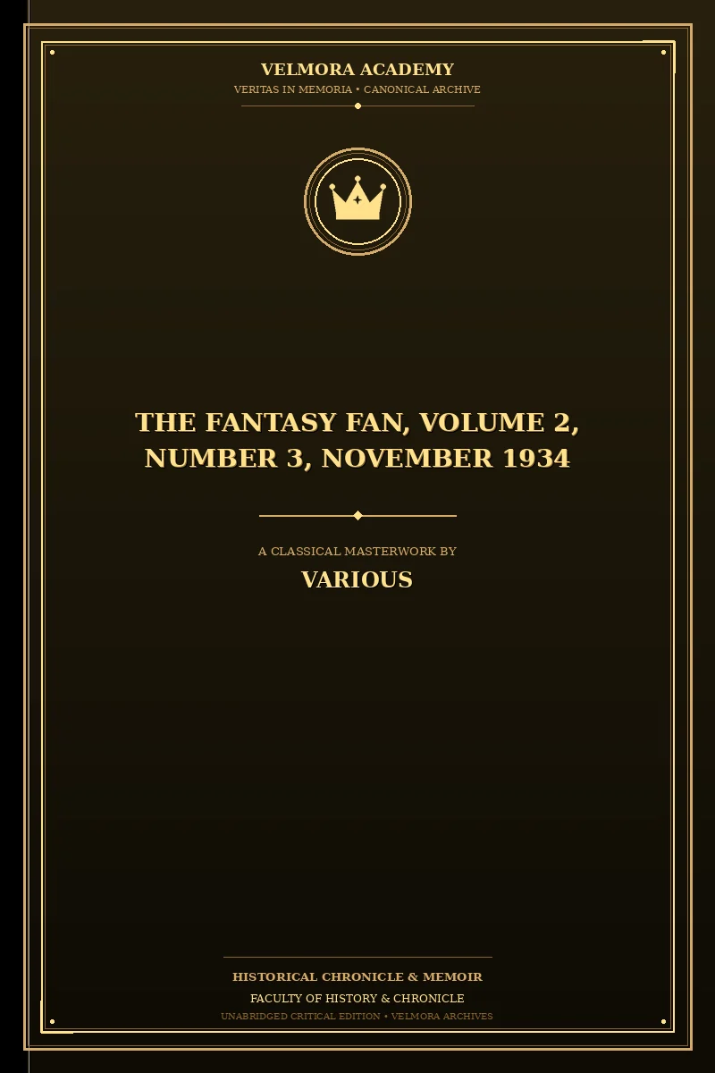 Cover of The Fantasy Fan, Volume 2, Number 3, November 1934
