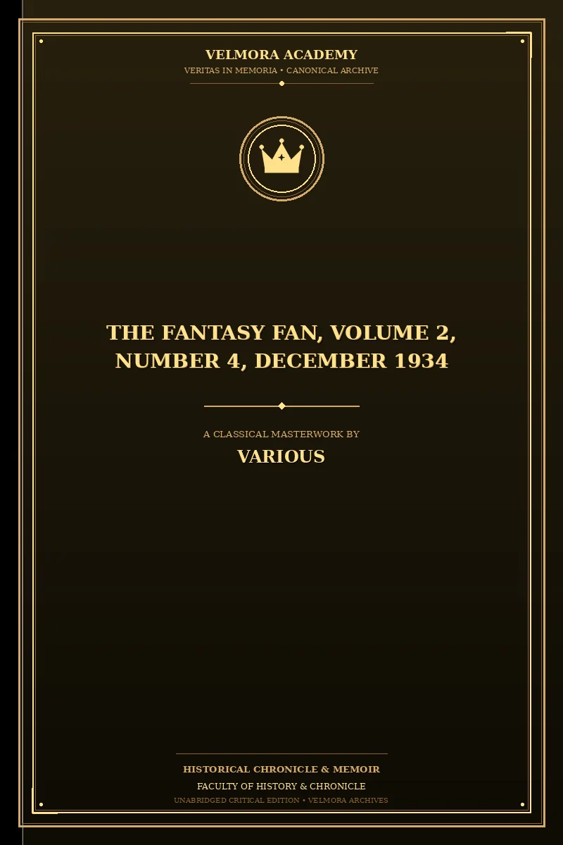 Cover of The Fantasy Fan, Volume 2, Number 4, December 1934