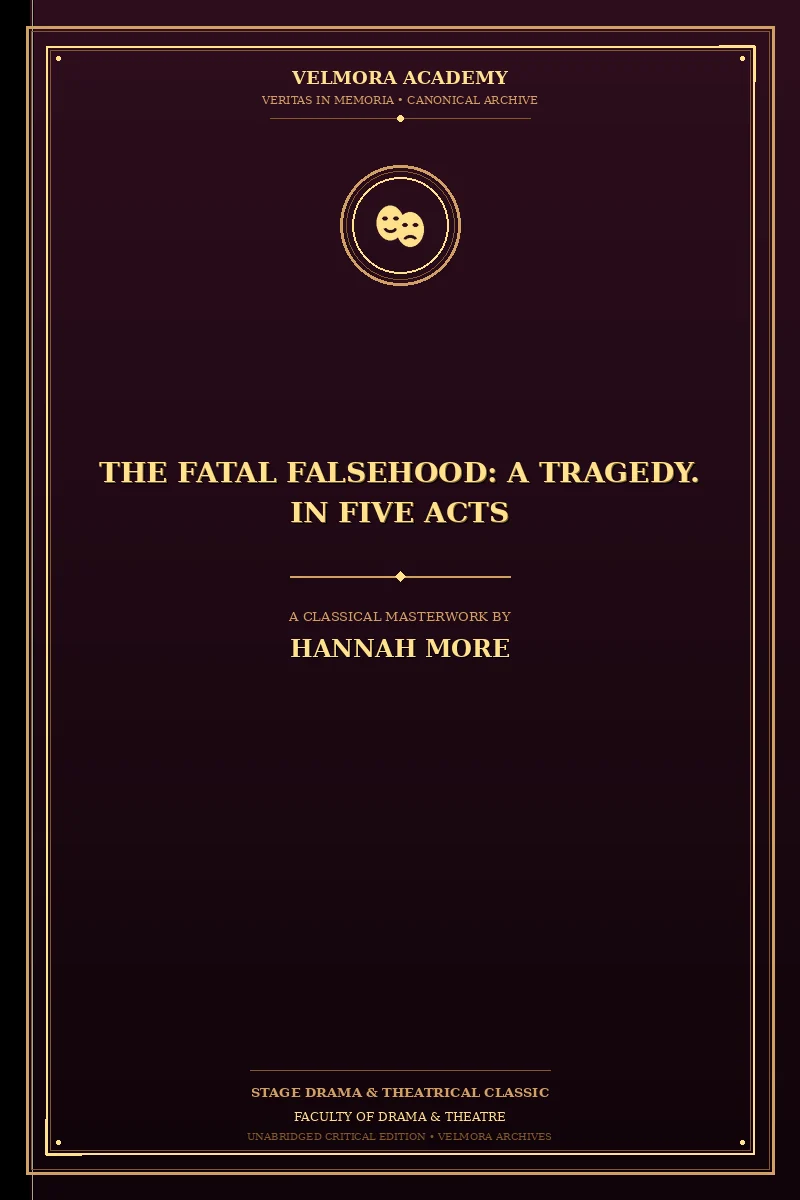 Cover of The Fatal Falsehood: A Tragedy. In Five Acts